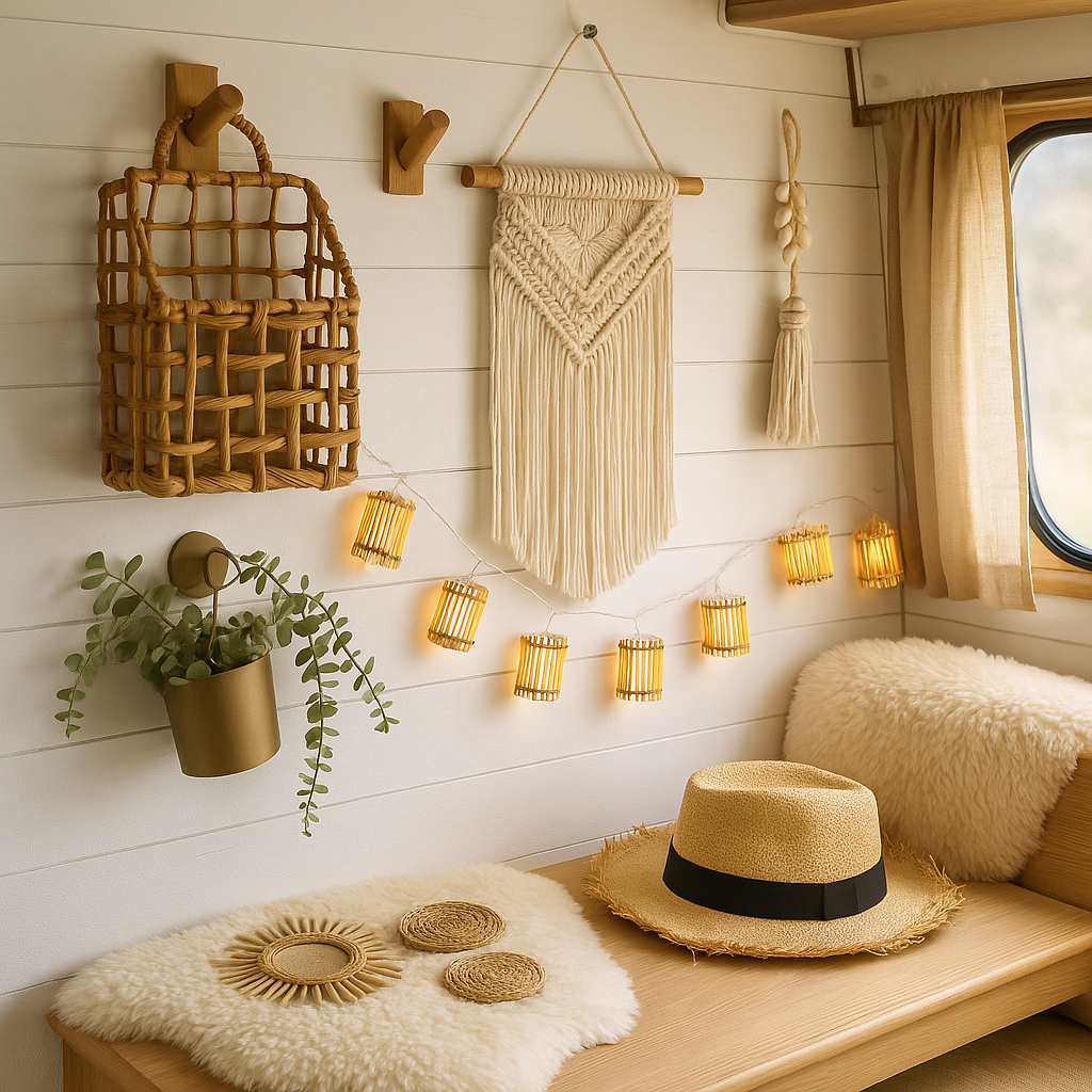 Wohnwagen-Innenausstattung – Boho & DIY