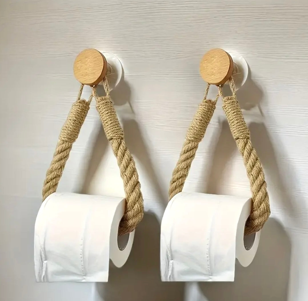 Seil-Toilettenpapierhalter, 2er-Set