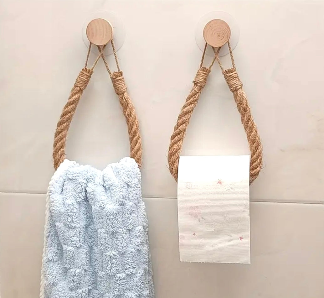 Seil-Toilettenpapierhalter, 2er-Set