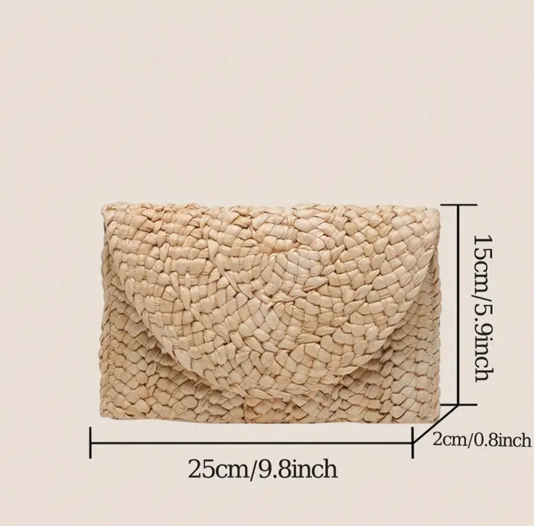 Strohtasche – Handgefertigtes Boho-Wohnwagen-Accessoire