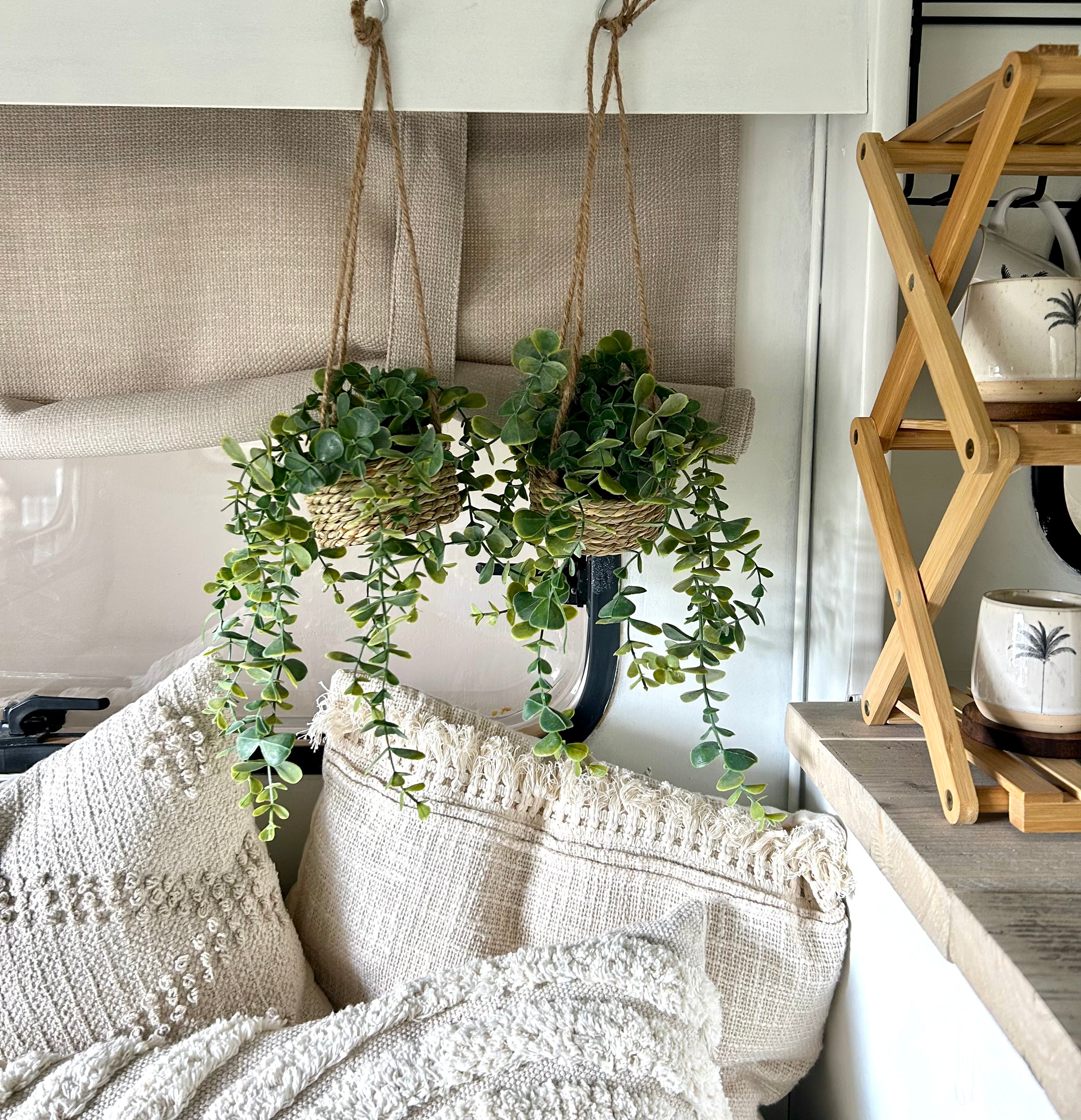 Boho-Eukalyptus-Hängepflanzenset – 2-teilig für Wohnwagen