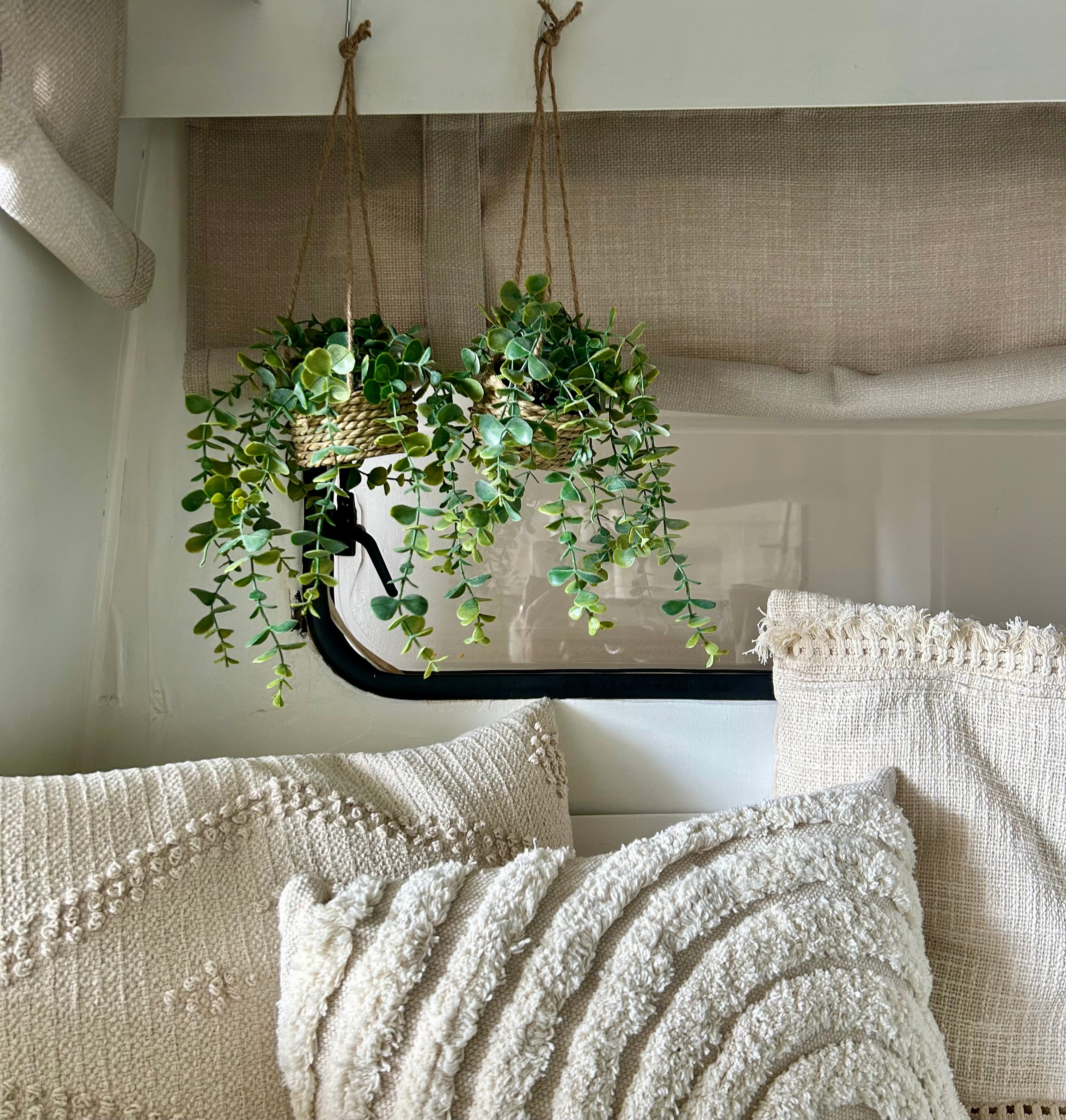 Boho-Eukalyptus-Hängepflanzenset – 2-teilig für Wohnwagen