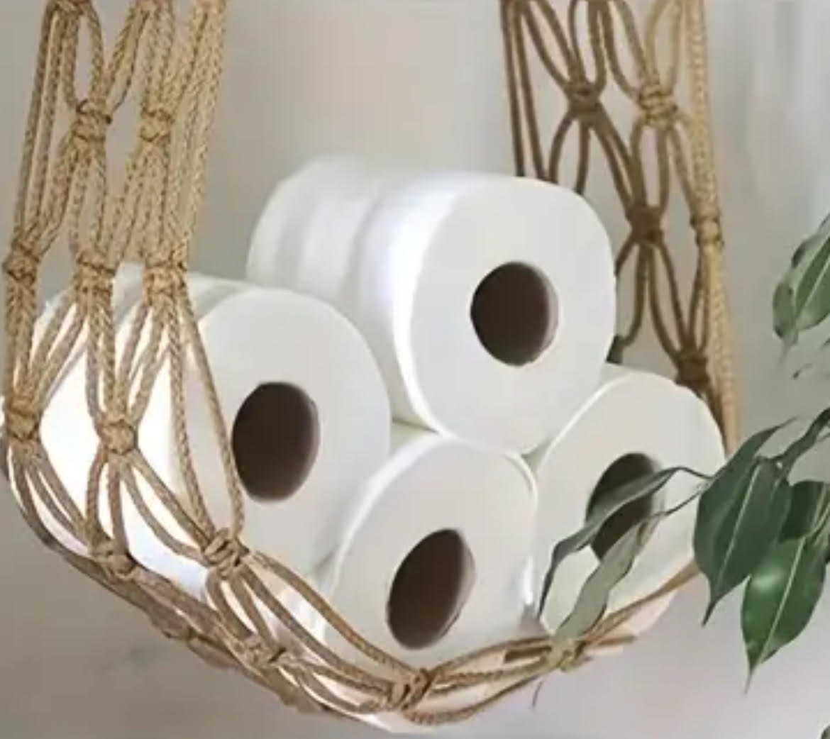 Boho-Wohnwagenaufbewahrung aus Seil – DIY-Wohnwagen-Aufpeppen