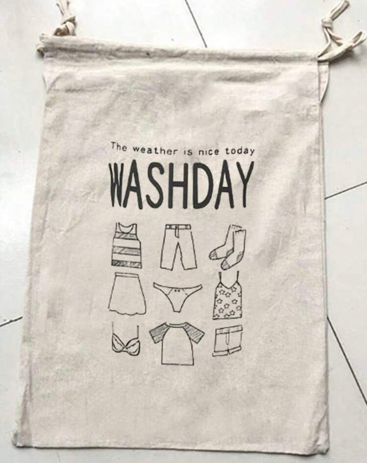 Wäschebeutel mit Kordelzug