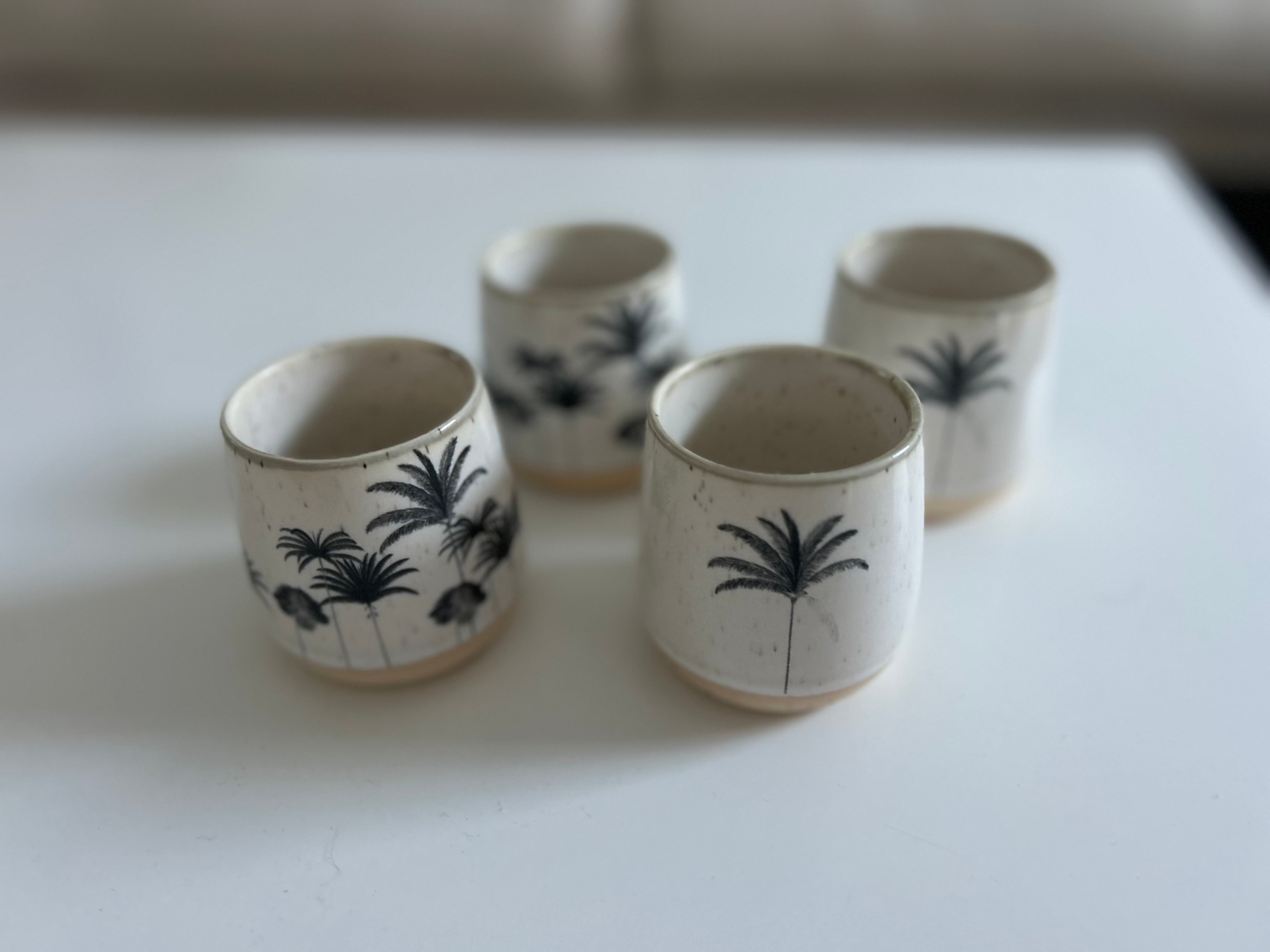 Boho-Wohnwagen-Küchenset mit Palmen