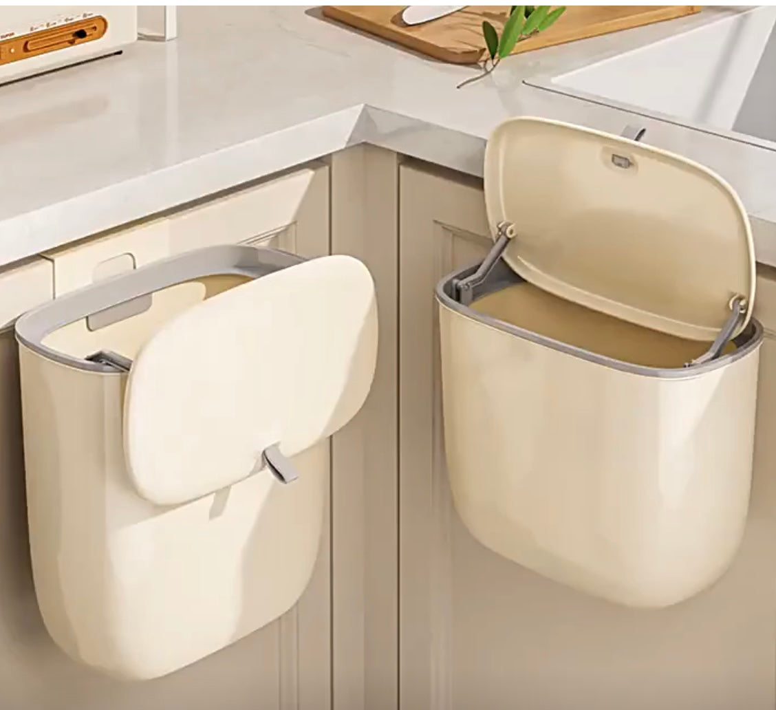 Retro-Wohnwagen-Abfalleimer – 8 l/12 l, Schranktürhalterung