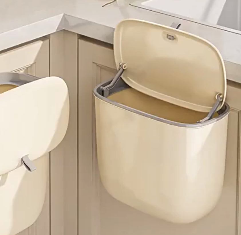 Retro-Wohnwagen-Abfalleimer – 8 l/12 l, Schranktürhalterung