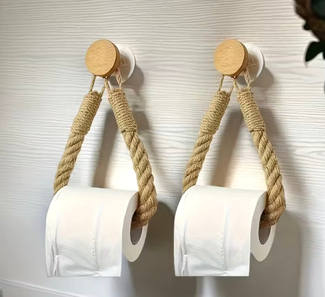 Seil-Toilettenpapierhalter, 2er-Set