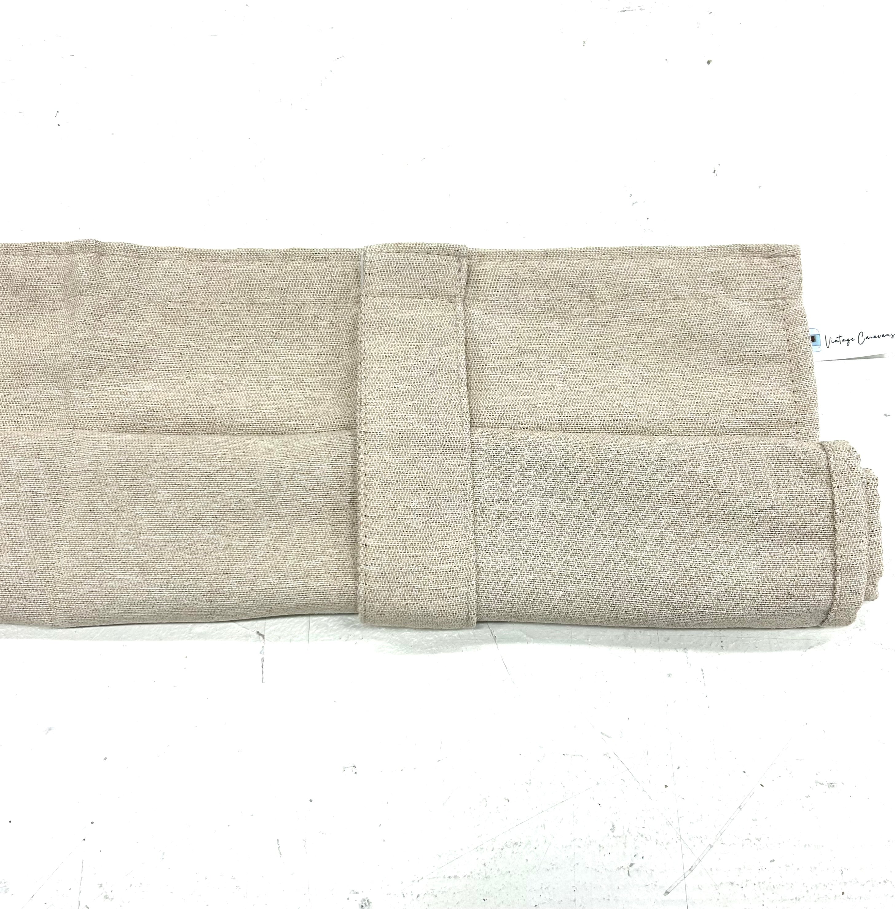 Verduisterende caravangordijnen - beige linnenlook