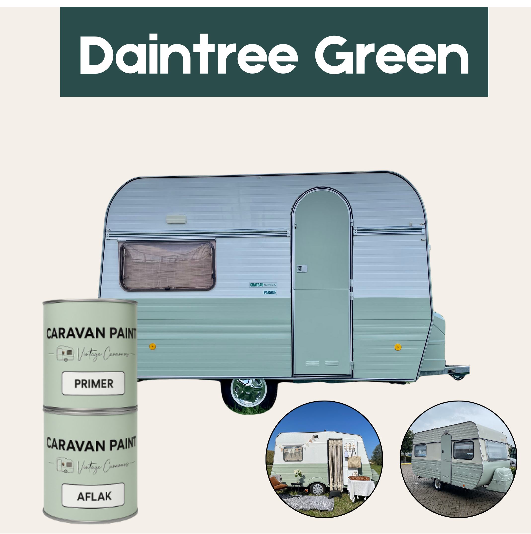 Wohnwagenfarbe Daintree Green 